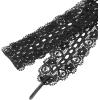 imageAllegra K Womens Hollow Flower Shoestrings 25cm Width Flat Embroidered Laces Shoelace 2 PairsBlack
