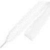 imageAllegra K Womens Hollow Flower Shoestrings 25cm Width Flat Embroidered Laces Shoelace 2 PairsWhite