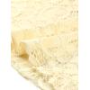 imageAllegra K Womens See Through Long Sleeve Turtleneck Sheer Floral Lace Blouse TopBeige