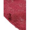 imageAllegra K Womens See Through Long Sleeve Turtleneck Sheer Floral Lace Blouse TopBurgundy