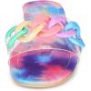 imageAllegra K Womens Tie Dye Chain Clear Slides Slip SandalsPink Blue