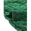 imageAllegra K Floral Lace Shrug for Womens Tie Front Top Ruffled Hem Office Sheer Crop Bolero CardiganDark Green