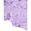 imageAllegra K Floral Lace Shrug for Womens Tie Front Top Ruffled Hem Office Sheer Crop Bolero CardiganLight Purple