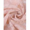 imageAllegra K Floral Lace Shrug for Womens Tie Front Top Ruffled Hem Office Sheer Crop Bolero CardiganPink