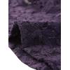 imageAllegra K Floral Lace Shrug for Womens Tie Front Top Ruffled Hem Office Sheer Crop Bolero CardiganPurple