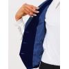 imageAllegra K Velvet Suit Waistcoat for Womens Retro Sleeveless Steampunk Blazer Dressy VestDark Blue