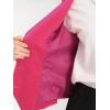 imageAllegra K Velvet Suit Waistcoat for Womens Retro Sleeveless Steampunk Blazer Dressy VestHot Pink