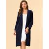 imageAllegra K Womens Velvet Bathrobe Soft Lounge Pajamas Sleepwear Tie Waist Flannel RobeNavy