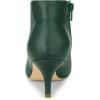 imageAllegra K Womens Cutout Pointy Toe Stiletto Heels Boots Ankle BootiesDark Green