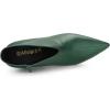 imageAllegra K Womens Cutout Pointy Toe Stiletto Heels Boots Ankle BootiesDark Green