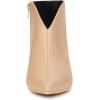 imageAllegra K Womens Cutout Pointy Toe Stiletto Heels Boots Ankle BootiesNude