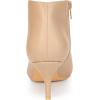 imageAllegra K Womens Cutout Pointy Toe Stiletto Heels Boots Ankle BootiesNude