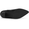 imageAllegra K Womens Pointed Toe Chunky High Heels Ankle BootsBlack