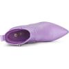 imageAllegra K Womens Pointed Toe Chunky High Heels Ankle BootsPurple