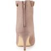 imageAllegra K Womens Pointed Toe Stiletto Heel Ruffle Ankle BootsDust Pink