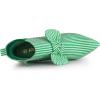 imageAllegra K Womens Pointed Toe Zip Striped Chunky Heels Ankle BootsGreen