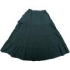 imageAllegra K Womens Midi Skirts Solid Elastic Waist Flare Tiered Long ALine Skirt with PocketsArmy Green