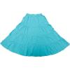 imageAllegra K Womens Midi Skirts Solid Elastic Waist Flare Tiered Long ALine Skirt with PocketsTeal