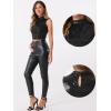 imageAllegra K Metallic Crop Top for Womens Sleeveless Sparkly Sequin TopsBlack