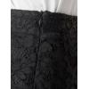 imageAllegra K Lace Pencil Skirt for Womens Office Work Bodycon Fishtail Midi SkirtsBlack