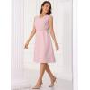 imageAllegra K Work Professional Dresses for Womens Sleeveless ALine DressPink