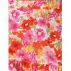 imageAllegra K Midi Floral Skirt for Womens Elastic High Waist Asymmetrical Hem SkirtPink