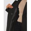 imageAllegra K Winter Belted Coat for Womens Stand Collar Buttoned Outwear MidLong Work OvercoatBlack