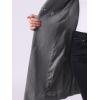 imageAllegra K Winter Belted Coat for Womens Stand Collar Buttoned Outwear MidLong Work OvercoatGrey
