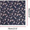 imageAllegra K Women Chiffon Scarves  276quot X276quot  Floral Print Square Kerchief Neck Scarf NeckerchiefNavy Blue