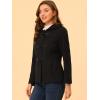 imageAllegra K Womens Casual Winter Outwear Hooded Button Peacoat Toggle Duffle CoatBlack