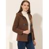 imageAllegra K Womens Casual Winter Outwear Hooded Button Peacoat Toggle Duffle CoatDark Brown