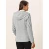 imageAllegra K Womens Casual Winter Outwear Hooded Button Peacoat Toggle Duffle CoatGray
