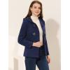imageAllegra K Womens Casual Winter Outwear Hooded Button Peacoat Toggle Duffle CoatNavy Blue
