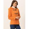 imageAllegra K Womens Casual Winter Outwear Hooded Button Peacoat Toggle Duffle CoatOrange