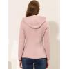 imageAllegra K Womens Casual Winter Outwear Hooded Button Peacoat Toggle Duffle CoatPink