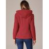 imageAllegra K Womens Casual Winter Outwear Hooded Button Peacoat Toggle Duffle CoatRed