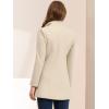 imageAllegra K Womens Lapel Collar Buttoned Outwear Elegant Work Notch Trench Winter CoatsBeige