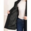 imageAllegra K Womens Lapel Collar Buttoned Outwear Elegant Work Notch Trench Winter CoatsBlack