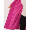 imageAllegra K Womens Lapel Collar Buttoned Outwear Elegant Work Notch Trench Winter CoatsHot Pink