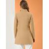 imageAllegra K Womens Lapel Collar Buttoned Outwear Elegant Work Notch Trench Winter CoatsKhaki