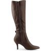 imageAllegra K Womens Pointy Toe Buckle Stiletto Heel Knee High BootsCoffee