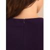 imageAllegra K Womens Work Dress Round Neck Solid Color Sleeveless ALine Casual Office DressesDark Purple
