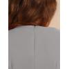 imageAllegra K Womens Work Dress Round Neck Solid Color Sleeveless ALine Casual Office DressesLight Grey