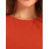 imageAllegra K Womens Work Dress Round Neck Solid Color Sleeveless ALine Casual Office DressesOrange Red