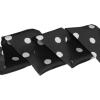 imageAllegra K 50s Skinny Silky Scarf Polka Dots Waistband Long Narrow Neckscarf Bag Handle AccessoryBlack