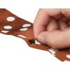 imageAllegra K 50s Skinny Silky Scarf Polka Dots Waistband Long Narrow Neckscarf Bag Handle AccessoryCaramel Medium Dot