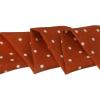 imageAllegra K 50s Skinny Silky Scarf Polka Dots Waistband Long Narrow Neckscarf Bag Handle AccessoryCaramel Small Dot