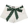 imageAllegra K 50s Skinny Silky Scarf Polka Dots Waistband Long Narrow Neckscarf Bag Handle AccessoryGreen