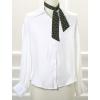 imageAllegra K 50s Skinny Silky Scarf Polka Dots Waistband Long Narrow Neckscarf Bag Handle AccessoryGreen Small Dot