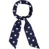 imageAllegra K 50s Skinny Silky Scarf Polka Dots Waistband Long Narrow Neckscarf Bag Handle AccessoryNavy Blue Medium Dot